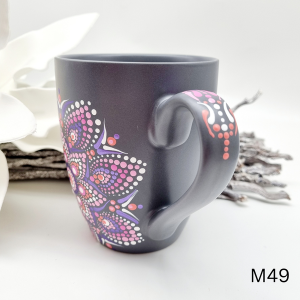 Mandala Porzellan-Tasse Jumbo 500ml handbemalt - mehrere Varianten