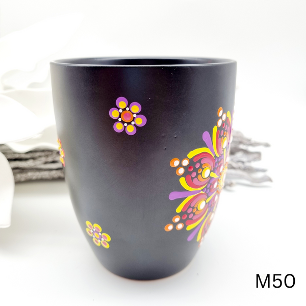 Mandala Porzellan-Tasse Jumbo 500ml handbemalt - mehrere Varianten