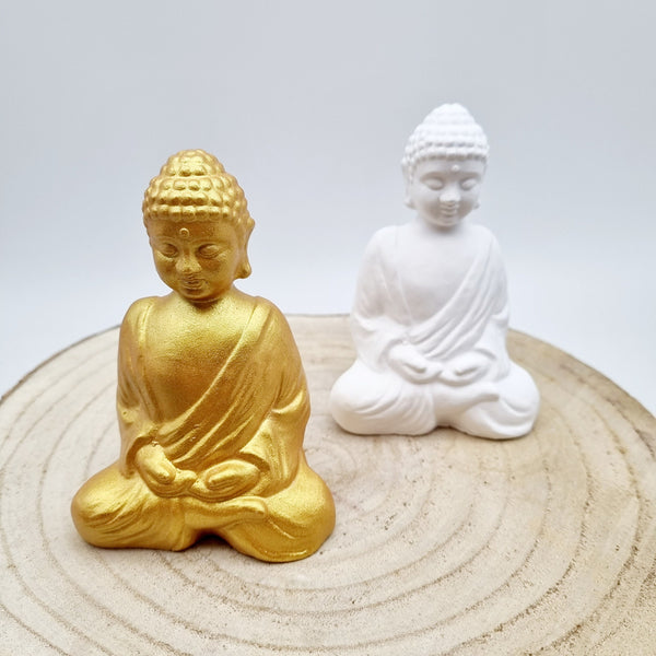 DIY-Rohling aus hochwertiger Keramikgießmasse in Buddha-Form