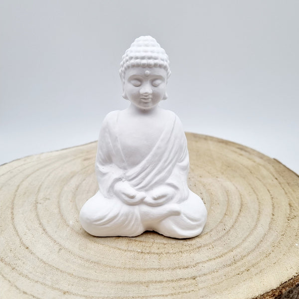 DIY-Rohling aus hochwertiger Keramikgießmasse in Buddha-Form